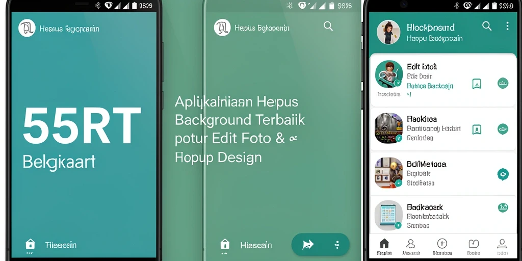Antarmuka aplikasi 55RT untuk menghapus background dengan mudah.