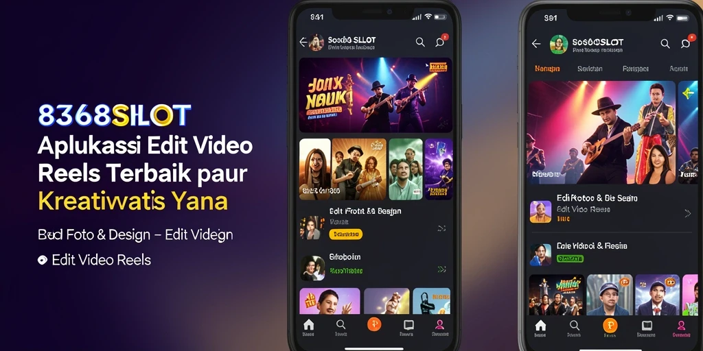 Antarmuka aplikasi 8368SLOT yang sederhana dan fungsional untuk editing video.
