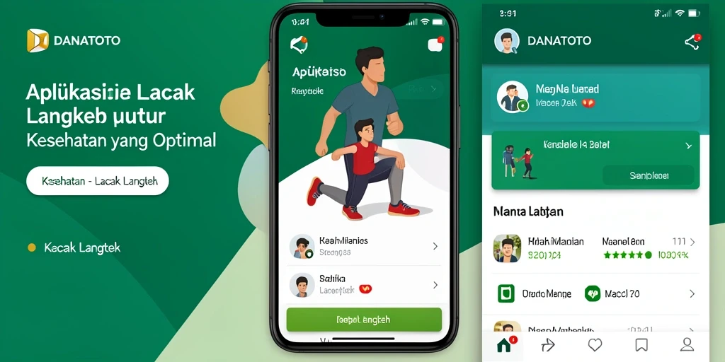 Antarmuka pengguna aplikasi Lacak Langkah DANATOTO yang intuitif dan informatif.