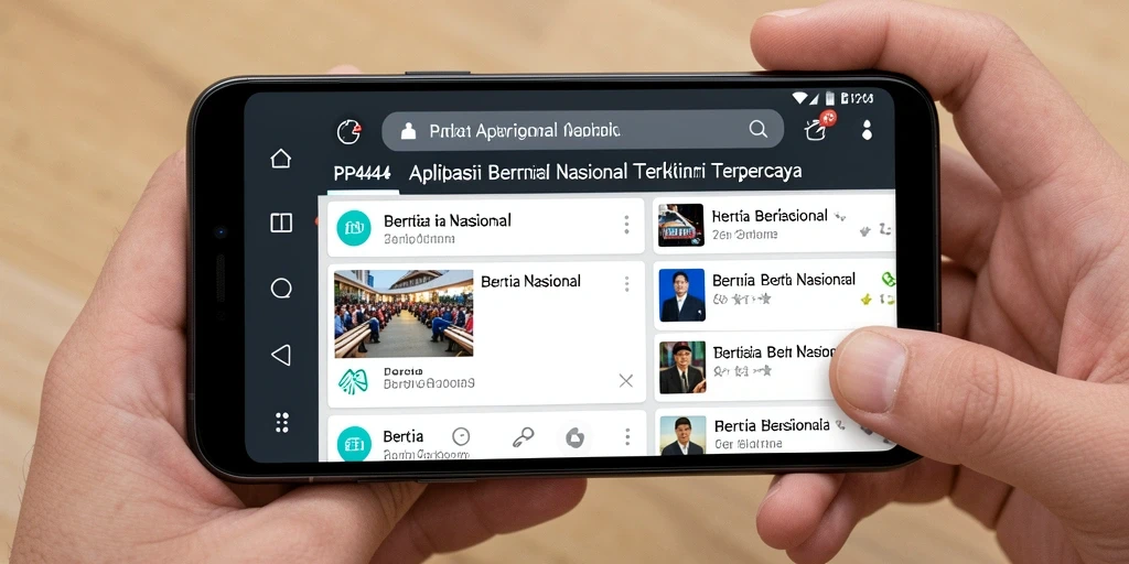 Tampilan antarmuka PP444 yang informatif dan menarik.