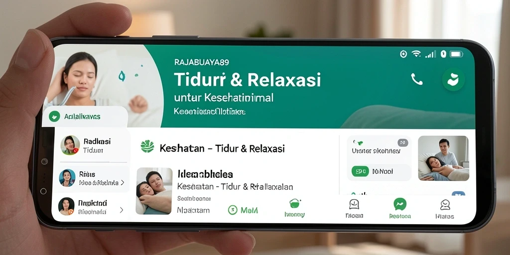 Antarmuka sederhana dan menarik dari RAJABUAYA89 untuk tidur dan relaksasi.