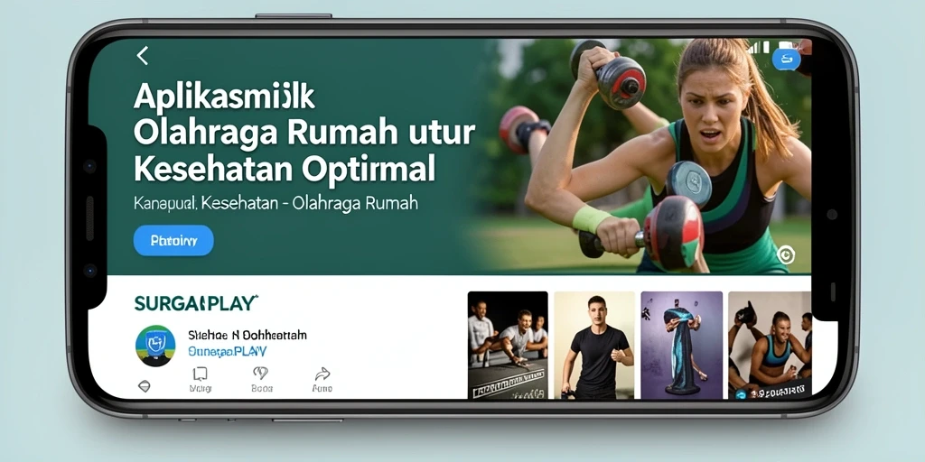 Antarmuka SURGAPLAY yang intuitif untuk olahraga rumah.