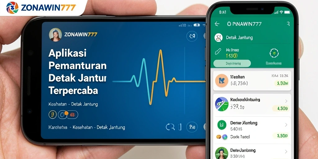Antarmuka sederhana ZONAWIN777 untuk memantau detak jantung.